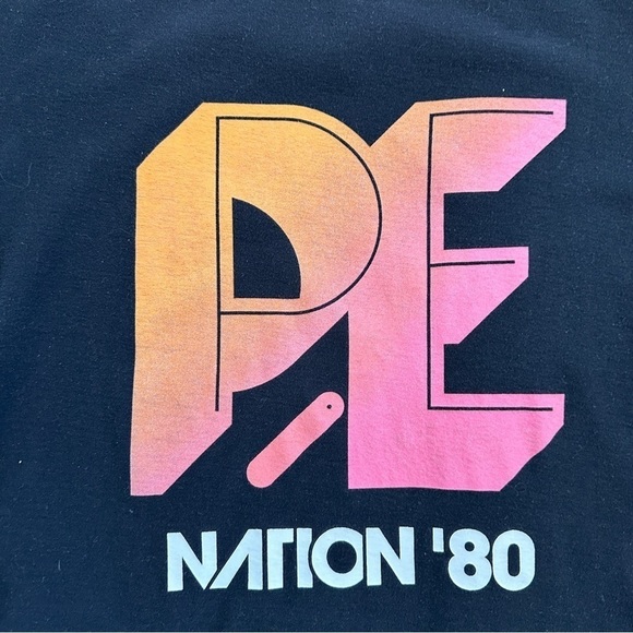 P.E Nation Overspin Tee Black Distressed Oversized T-Shirt XS - Picture 4 of 7